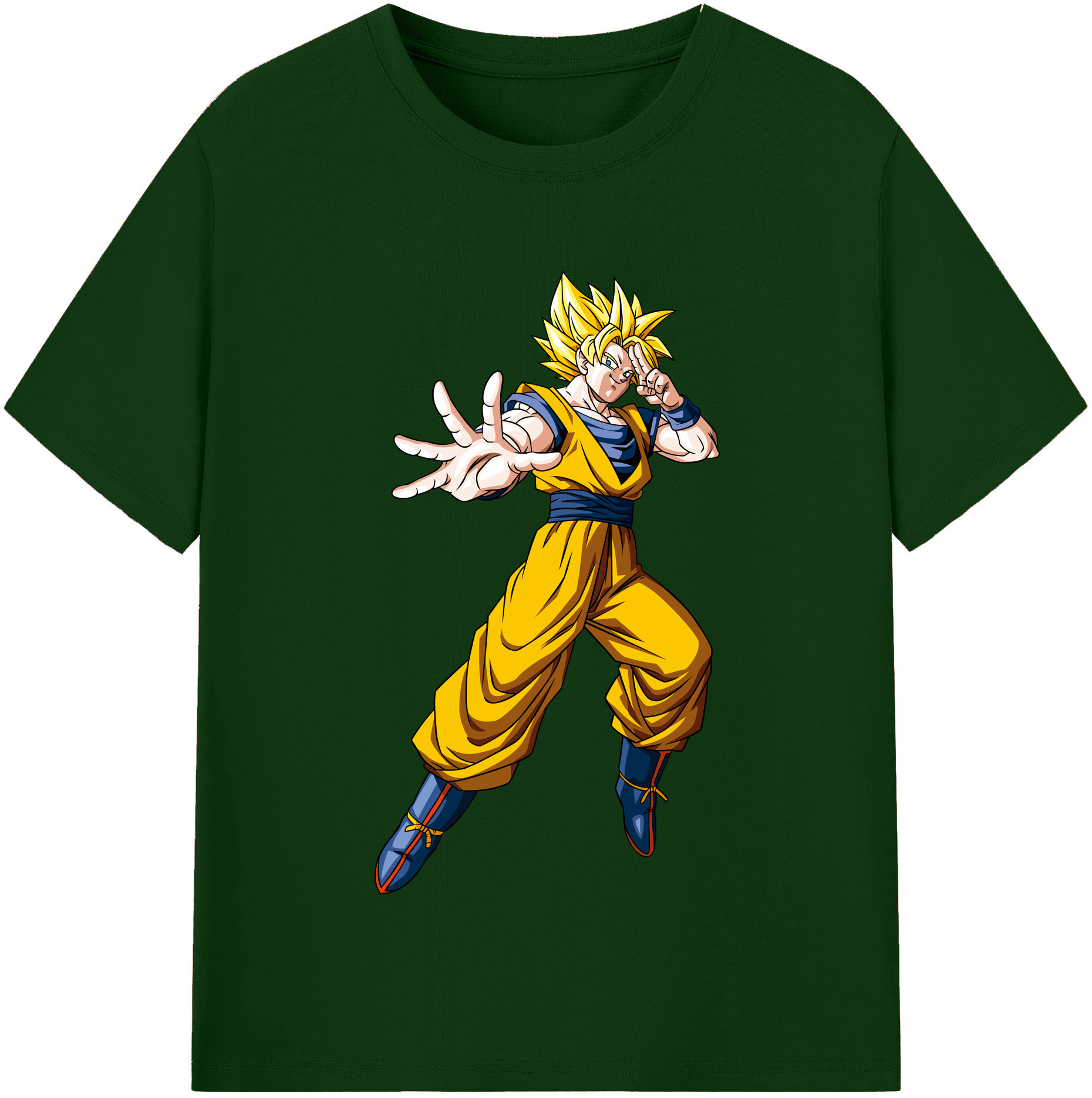 （画像用） ドラゴンボール 孫悟空（そん ごくう）Son Goku カカロット DRAGON BALL Kakarotto 綿100％半袖Tシャツ（フロントプリント）